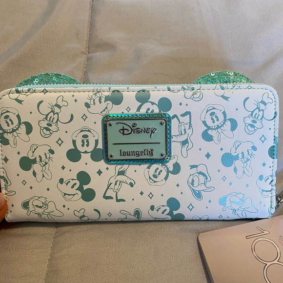 NWT Loungefly Mickey Mouse Wallet 100 years Exclusive - Picture 5 of 9